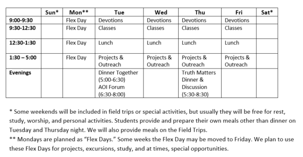 Dcta Schedule & Classes 